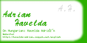 adrian havelda business card
